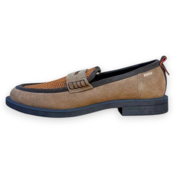 HUGO Varian Loafers Men's Gray-Brown Leather Slip-On US 9 (UK 8 EU 42) MSRP $199 - Picture 2 of 4